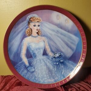 Vtg Danbury Mint Barbie High Fashion Commemorative Plate B2751 No Box